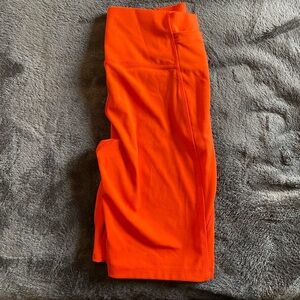 Orange bike shorts